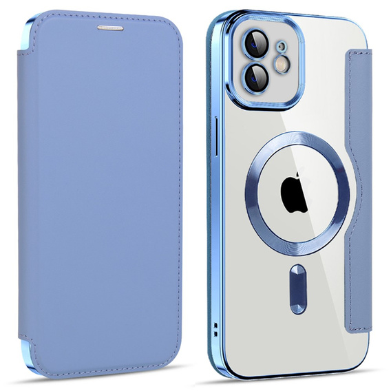 Klopové pouzdro pro iPhone 11, RFID Wallet MagSafe CamShield, modré