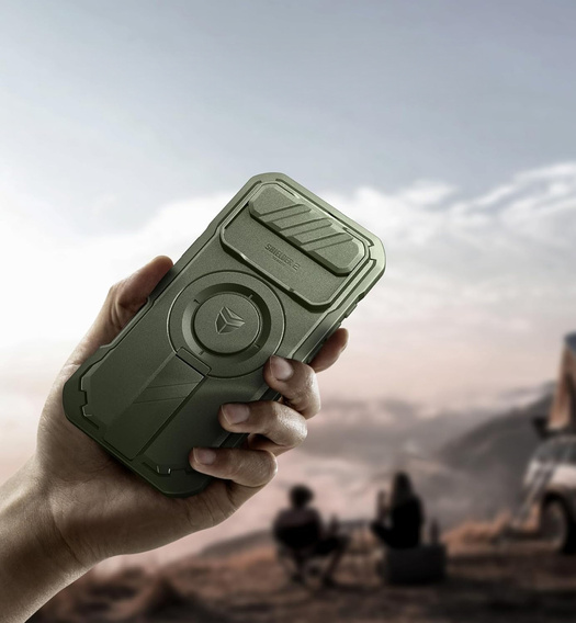 Pancéřové pouzdro Dexnor se stojánkem a spouští fotoaparátu, pro MagSafe pro iPhone Air