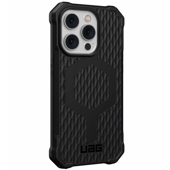 Pouzdro Urban Armor Gear pro iPhone 14 Pro, Essential Armor MagSafe, černé
