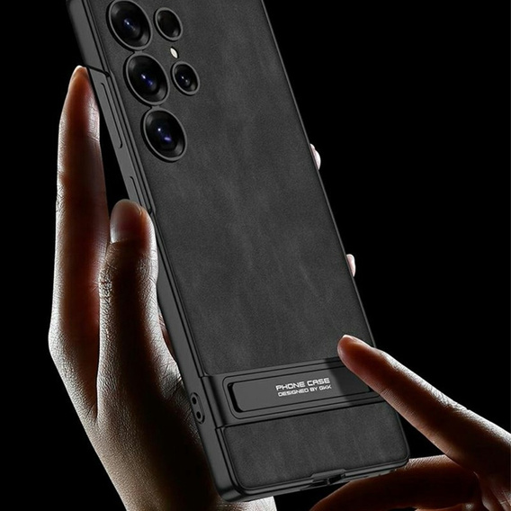 Pouzdro pro Samsung Galaxy S25 Ultra, GKK Leather, černé