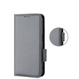 Klopové pouzdro pro Xiaomi Redmi Note 12 5G / POCO X5 5G, Wallet Litchi Magnet, šedé