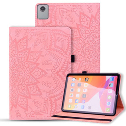 Pouzdro s klopou pro Lenovo Tab M11, flower, růžové