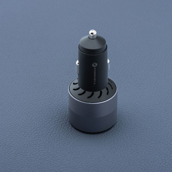 Autonabíječka Forcell F-Energy Alu 85 W, 2 × USB-C + USB-A, PD / QC 4.0 / SFC 2.0