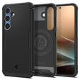 Pouzdro Spigen pro Samsung Galaxy S25+ Plus, Core Armor MagSafe, černé + 9H tvrzené sklo