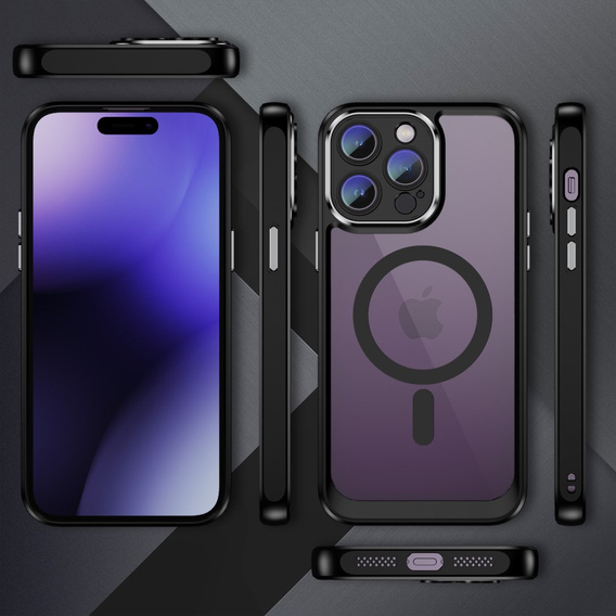 Pouzdro pro iPhone 15 Pro, ERBORD Impact Guard, MagSafe, černé