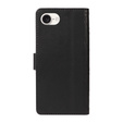 Pouzdro s klopou pro iPhone 16E, Rhombus Crossbody Leather, černé