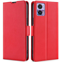 Klopové pouzdro pro Motorola Edge 30 Neo 5G, Wallet Thin Magnet, červené