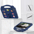Dětské pouzdro pro Samsung Galaxy Tab S6 Lite 10.4 2020/2022 / Tab A7 2020 T500 / T505 / Tab S6 T860/T865, Cute Patterns, se stojánkem, námořnicky modré