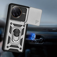 Pouzdro pro Xiaomi Poco F7 Ultra, CamShield Slide, stříbrné