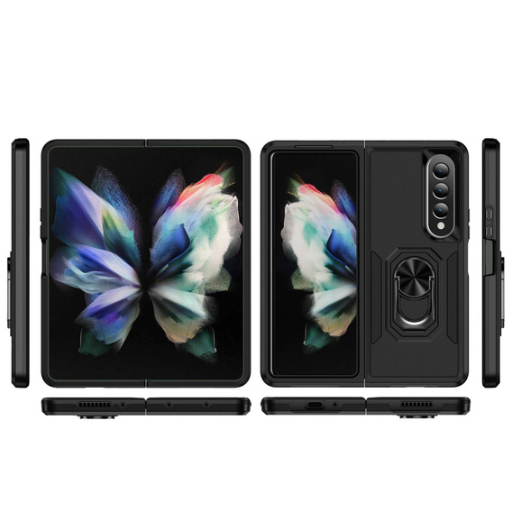 Pancéřové pouzdro pro do Samsung Galaxy Z Fold 4 5G, Nox Case Ring, černé