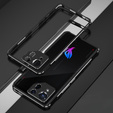 Pouzdro pro ASUS ROG Phone 8 Pro, Armor Bumper, s krytem objektivu, černá / stříbrná
