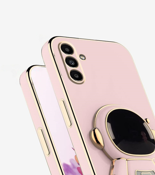 Pouzdro pro Samsung Galaxy A56 5G, Astronaut, růžové