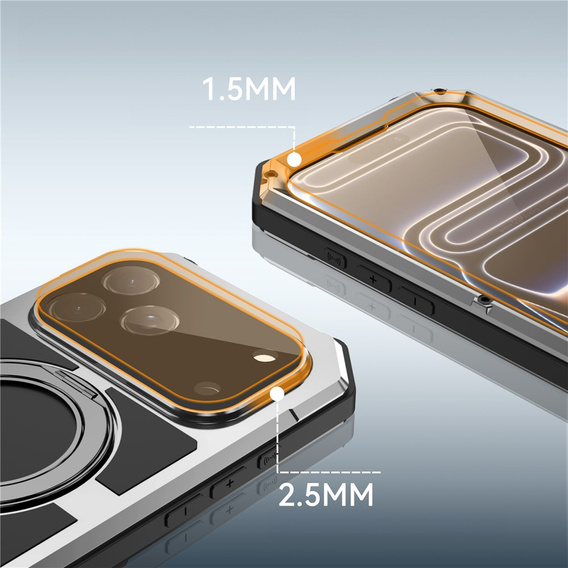 Pouzdro R-JUST s MagSafe a stojánkem pro iPhone 17 Pro Max