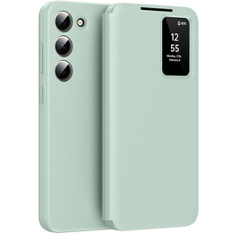 Flipové pouzdro pro Samsung Galaxy S23, Smart View Wallet, zelené