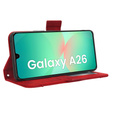 Klopové pouzdro pro Samsung Galaxy A26, Card Slot, červené