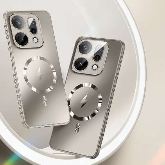 Pouzdro pro Oppo Reno 14, pro MagSafe, s ochranou fotoaparátu, zlaté