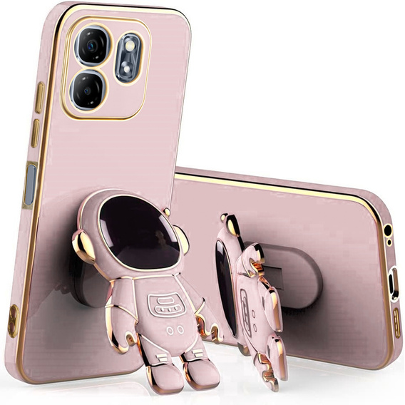 Pouzdro pro Infinix Hot 50i 4G, Astronaut, růžové