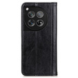 Pouzdro pro OnePlus 12 5G, Wallet Litchi Leather, černé