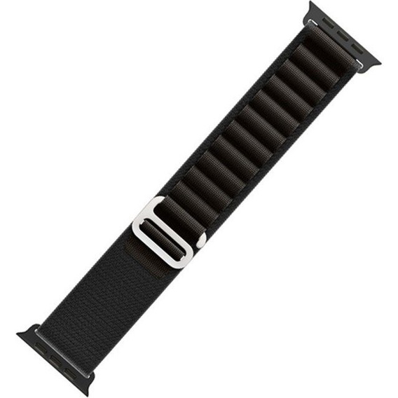 Pasek nylonowy do Apple Watch 1/2/3/4/5/6/7/8/SE 38/40/41/mm, Czarny