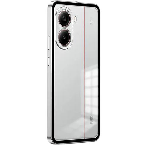 Pouzdro pro Xiaomi Poco X7 Pro 5G, Frame Case, stříbrné