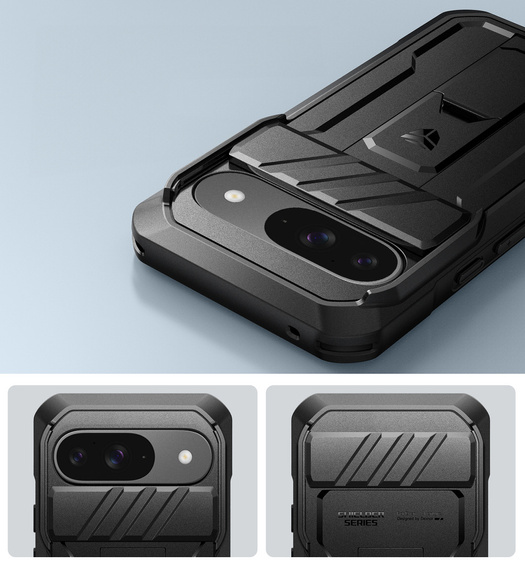 Pancéřové pouzdro pro Google Pixel 9a, Dexnor Full Body (Two Frames), černé