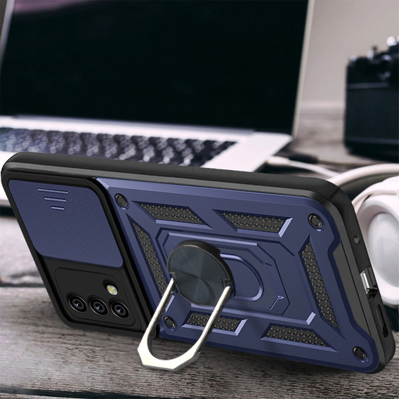 Pouzdro pro Oppo A74 4G, CamShield Slide, modré