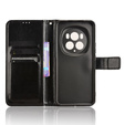 Klopové pouzdro pro Honor Magic 6 Pro 5G, Crazy Horse Wallet, černé