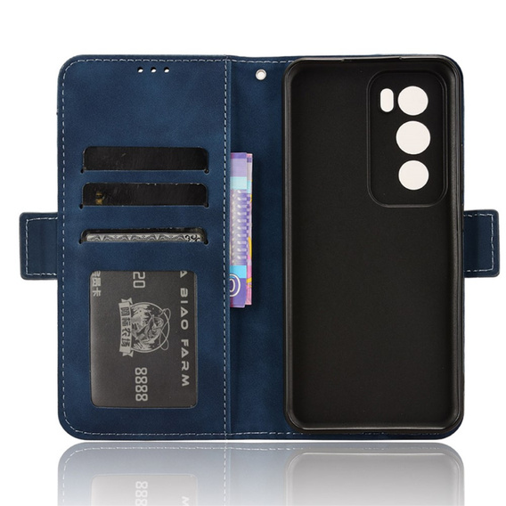 Klopové pouzdro pro Oppo Reno 12, Card Slot, námořnicky modré