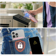 Magnetická peněženka s lokalizací, NFC a kolébkou pro iPhone 16 Pro