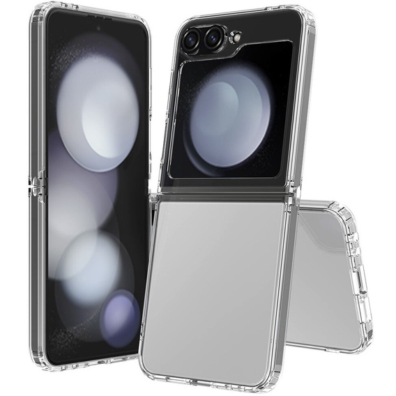 Pouzdro pro Samsung Galaxy Z Flip7 FE / Z Flip6, Fusion Hybrid, průhledné