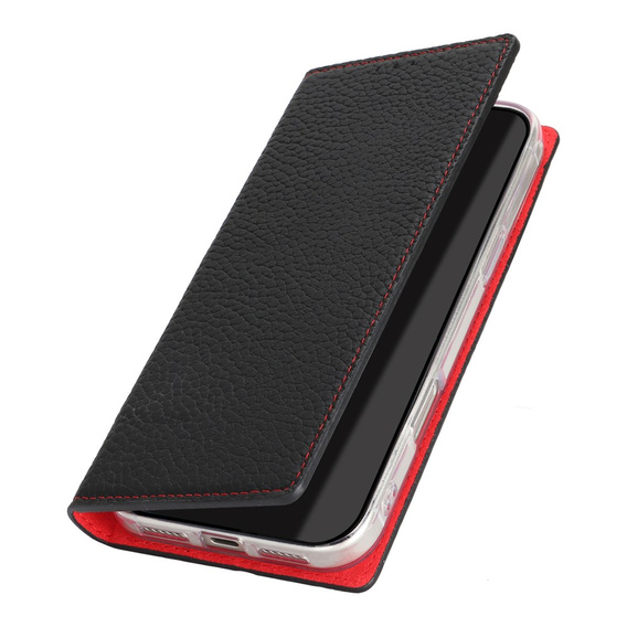 Pouzdro s klopou Litchi Skin Grain pro iPhone 17 Pro