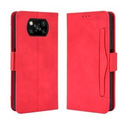 Klopové pouzdro pro Xiaomi Poco X3 NFC / Poco X3 Pro, Card Slot, červené