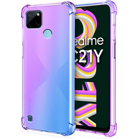 Pouzdro pro Realme C21Y / C25Y, Gradient Dropproof, modré