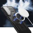 Pouzdro pro Samsung Galaxy A16, Military MagSafe with camera protection, černé
