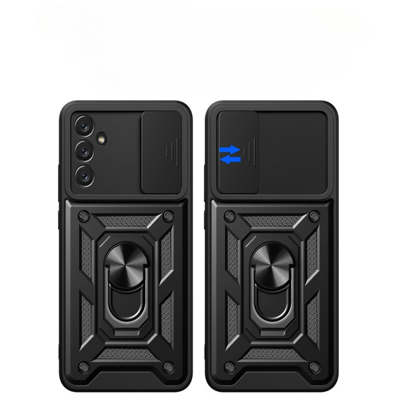 Pouzdro pro Samsung Galaxy A14 4G/5G, CamShield Slide, černé