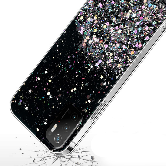 Pouzdro pro Xiaomi POCO M3, Glittery, černé