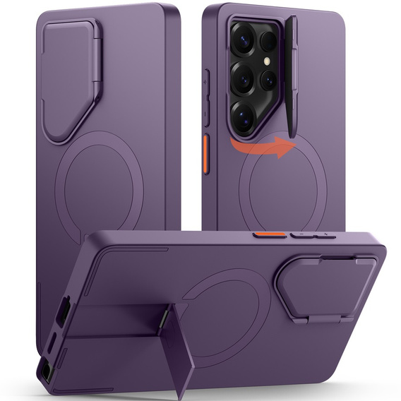 Pouzdro pro Samsung Galaxy S25 Ultra, Suritch Shockproof, pro MagSafe, fialové