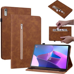 Pouzdro pro Lenovo Tab P11 Gen 2, Wallet Pen Slot, hnědé