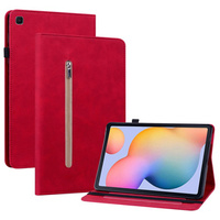 Pouzdro pro Samsung Galaxy Tab S6 Lite, Wallet Pen Slot, červené