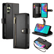 Klopové pouzdro pro Samsung Galaxy A36 5G, Wallet Zipper Pocket, černé