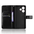 Klopové pouzdro pro Oppo A5 Pro 5G, Crazy Horse Wallet, černé