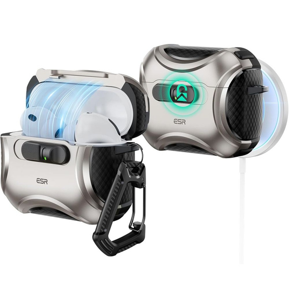 Pouzdro na sluchátka s MagSafe ESR Cyber FlickLock pro Apple AirPods Pro 3