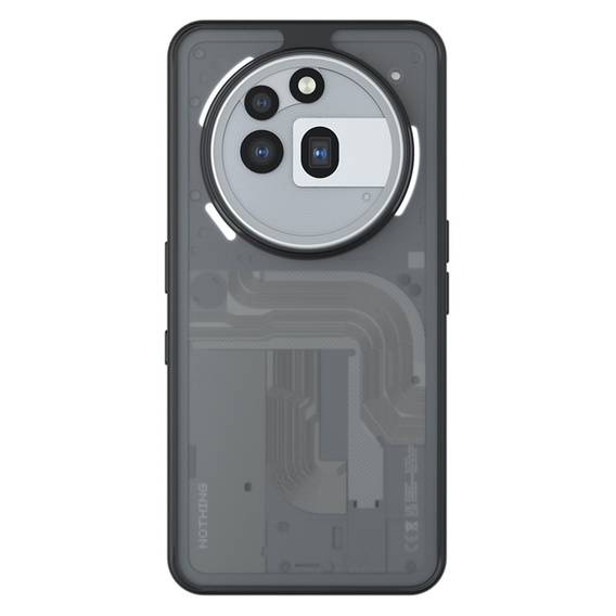 Pouzdro pro Nothing Phone 3A Pro, Fusion Hybrid, transparentní / černé