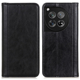 Pouzdro pro OnePlus 12 5G, Wallet Litchi Leather, černé
