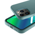 Pouzdro pro iPhone 14 Pro, Silicone Lite, zelené