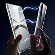 Pouzdro pro Oppo Find X8 Pro, Magnetic Dual Glass, stříbrné