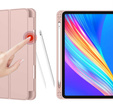 Pouzdro pro iPad Pro 12.9" 2022/2021/2020 (6/5/4 gen.), Smart Pencil, se slotem na stylus, růžové