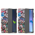 Pouzdro pro Lenovo Tab P11 Pro Gen 2 TB132FU TB132XU 11.2", s klopou, graffiti