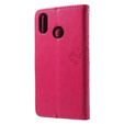 Klopové pouzdro pro Huawei P20 Lite, Wallet tree, růžové