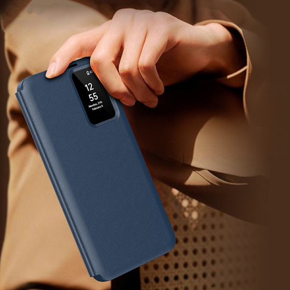 Flipové pouzdro pro Samsung Galaxy A56 5G, Smart View Wallet, modré